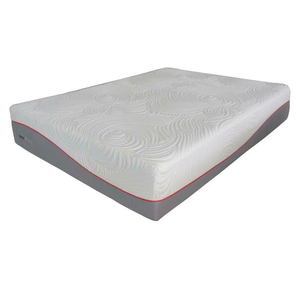 Eurocan Mfg MT-13BR13TX-01 13 in. Memory Foam Mattress, Twin Long Size MT-BR13TX-01